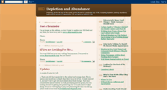Desktop Screenshot of depletion-abundance.blogspot.com