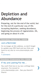 Mobile Screenshot of depletion-abundance.blogspot.com
