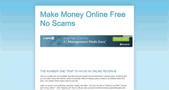 Desktop Screenshot of makemoneyonlinefreenoscams.blogspot.com