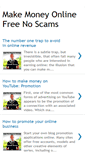 Mobile Screenshot of makemoneyonlinefreenoscams.blogspot.com