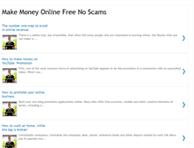 Tablet Screenshot of makemoneyonlinefreenoscams.blogspot.com