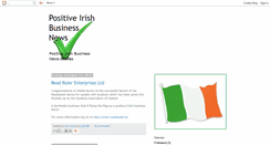 Desktop Screenshot of positiveirishbiznews.blogspot.com