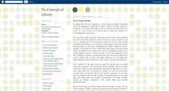 Desktop Screenshot of noconceptofliberty.blogspot.com