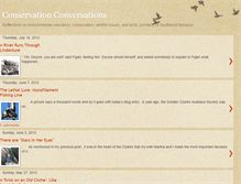 Tablet Screenshot of conservationconversations.blogspot.com