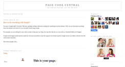 Desktop Screenshot of pagecode.blogspot.com