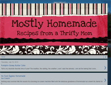 Tablet Screenshot of mostlyhomemade.blogspot.com