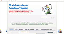 Desktop Screenshot of corredoresdeinmueblesvenezuela.blogspot.com