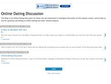 Tablet Screenshot of online-dating-discussion.blogspot.com
