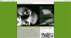 Desktop Screenshot of estanochenoduermo.blogspot.com