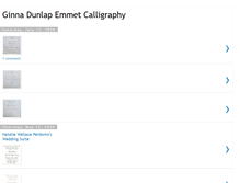 Tablet Screenshot of ginnadunlapemmetcalligraphy.blogspot.com