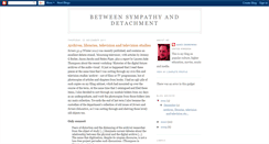 Desktop Screenshot of betweensympathyanddetachment.blogspot.com