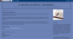 Desktop Screenshot of abookloversjournal.blogspot.com