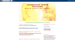 Desktop Screenshot of leadershipforumtraining.blogspot.com