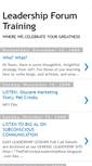 Mobile Screenshot of leadershipforumtraining.blogspot.com