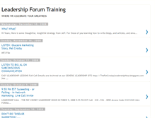 Tablet Screenshot of leadershipforumtraining.blogspot.com
