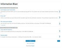 Tablet Screenshot of informationblast.blogspot.com