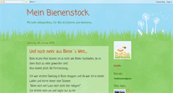 Desktop Screenshot of meinbienenstock.blogspot.com