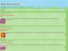 Tablet Screenshot of meinbienenstock.blogspot.com