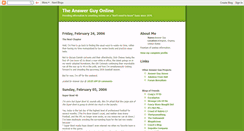 Desktop Screenshot of answerguy.blogspot.com