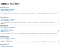 Tablet Screenshot of databaseknowhow.blogspot.com