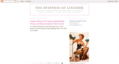 Desktop Screenshot of businessoflingerie.blogspot.com