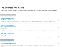 Tablet Screenshot of businessoflingerie.blogspot.com