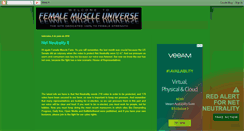 Desktop Screenshot of femalemuscleuniverse.blogspot.com