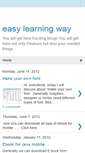 Mobile Screenshot of easylearningway.blogspot.com