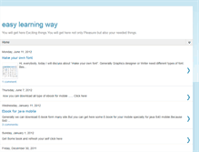 Tablet Screenshot of easylearningway.blogspot.com