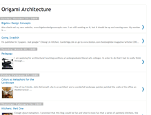Tablet Screenshot of origamiarchitecture.blogspot.com