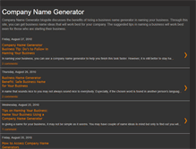 Tablet Screenshot of companynamegenerator.blogspot.com