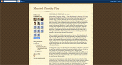 Desktop Screenshot of marriedchastityplay.blogspot.com
