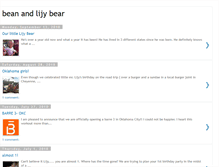 Tablet Screenshot of beanandlijybear.blogspot.com