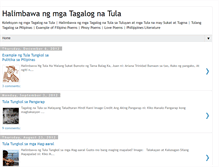 Tablet Screenshot of halimbawa-tagalog-tula.blogspot.com