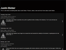 Tablet Screenshot of justin-bieber-website.blogspot.com