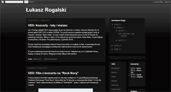 Desktop Screenshot of lukaszrogalski.blogspot.com