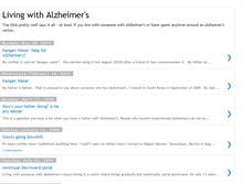 Tablet Screenshot of life-with-alzheimers.blogspot.com