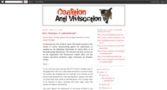 Desktop Screenshot of antivivisection-coalition.blogspot.com