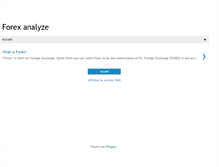 Tablet Screenshot of forexanalyze2011.blogspot.com