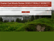 Tablet Screenshot of ovarian-cyst-miracle--review.blogspot.com