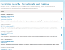 Tablet Screenshot of novembersecurity.blogspot.com