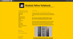 Desktop Screenshot of mustardyellownotebook.blogspot.com