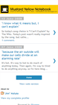 Mobile Screenshot of mustardyellownotebook.blogspot.com