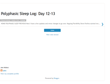 Tablet Screenshot of johnwilliford-polyphasic-day12-13.blogspot.com