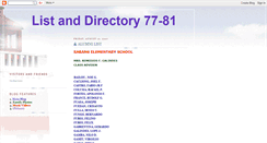 Desktop Screenshot of directory77-81.blogspot.com