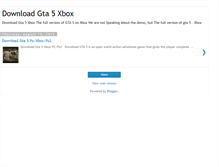 Tablet Screenshot of downloadgta5xbox.blogspot.com