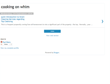 Tablet Screenshot of cookingonwhim.blogspot.com