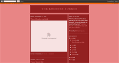 Desktop Screenshot of koernerkorner.blogspot.com