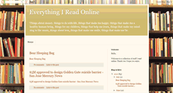 Desktop Screenshot of everythingireadonline.blogspot.com