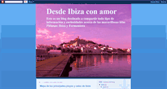 Desktop Screenshot of desdeibizaconamor.blogspot.com